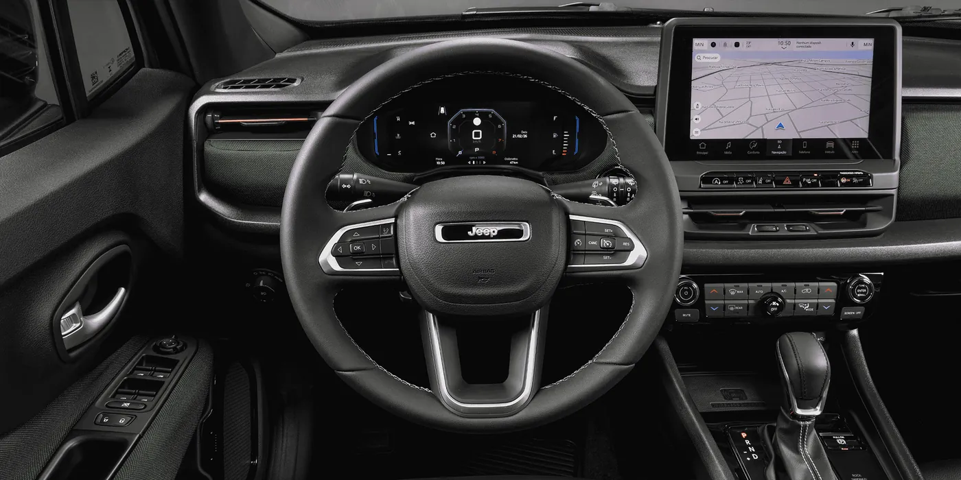Puesto de manejo del Jeep Renegade Willys